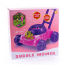 Kosiarka na bańki mydlane na baterie z płynem - Zabawka do ogrodu dla dzieci RÓŻOWA