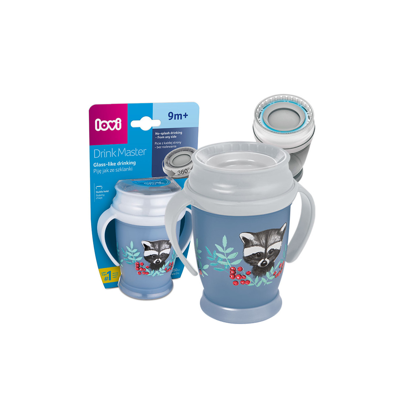 LOVI kubek niekapek 360\' JUNIOR 250 ml 12M+ Wild Soul Boy