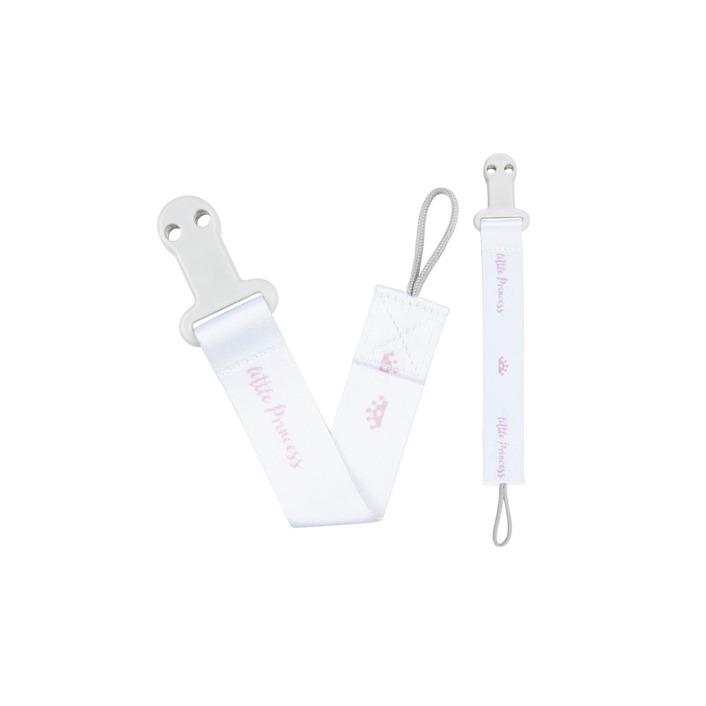 Canpol babies tasiemka, zawieszka do smoczka uspokajającego - ROYAL BABY Różowa