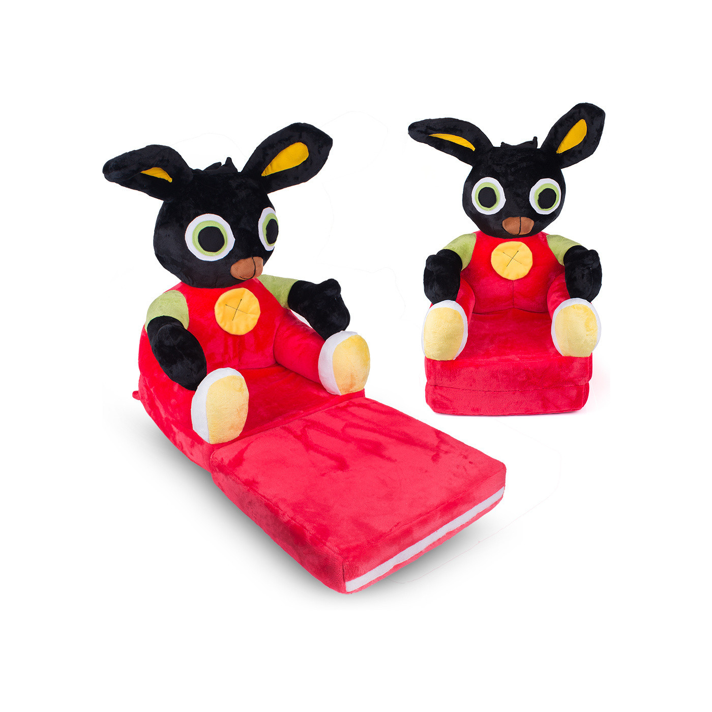 Fotelik pluszowy dla dziecka, rozkładany fotel dziecięcy - Miś pluszowy