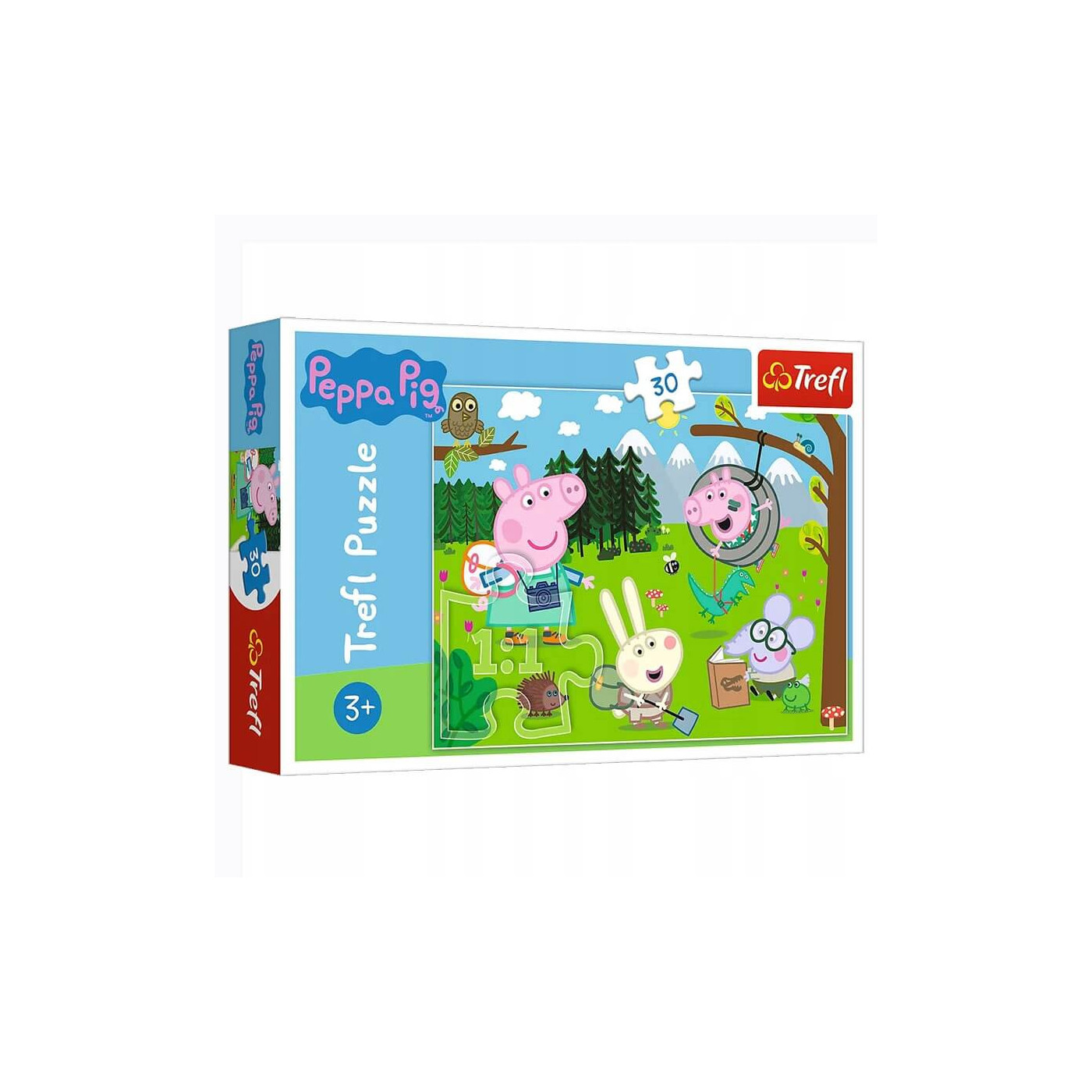 Puzzle dla dzieci z Świnką Peppą 30 el. trefl zabawka logiczna edukacyjna dla dzieci