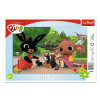 Trefl Puzzle 15 el. Ramkowe | Zabawy z kotkami - puzzle z motywem bajki Bing