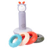 Muzyczna wieża kolorów dla malucha, piramidka z dźwiękami, edukacyjna zabawka 12m+