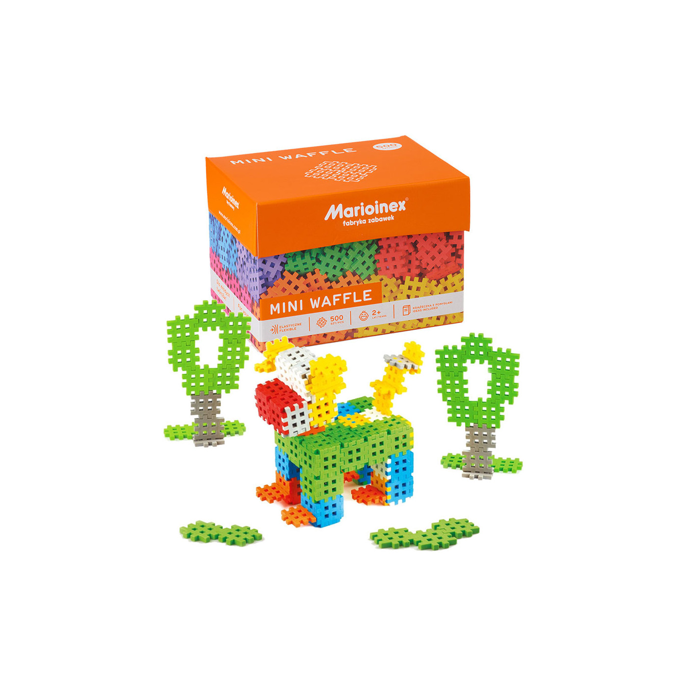 Klocki Mini Wafle MARIOINEX - Polskie Klocki 500 elementów - Waffle