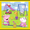 Trefl Puzzle 3w1 | Wesoły Dzień Peppy, puzzle z motywem bajki Świnka Peppa