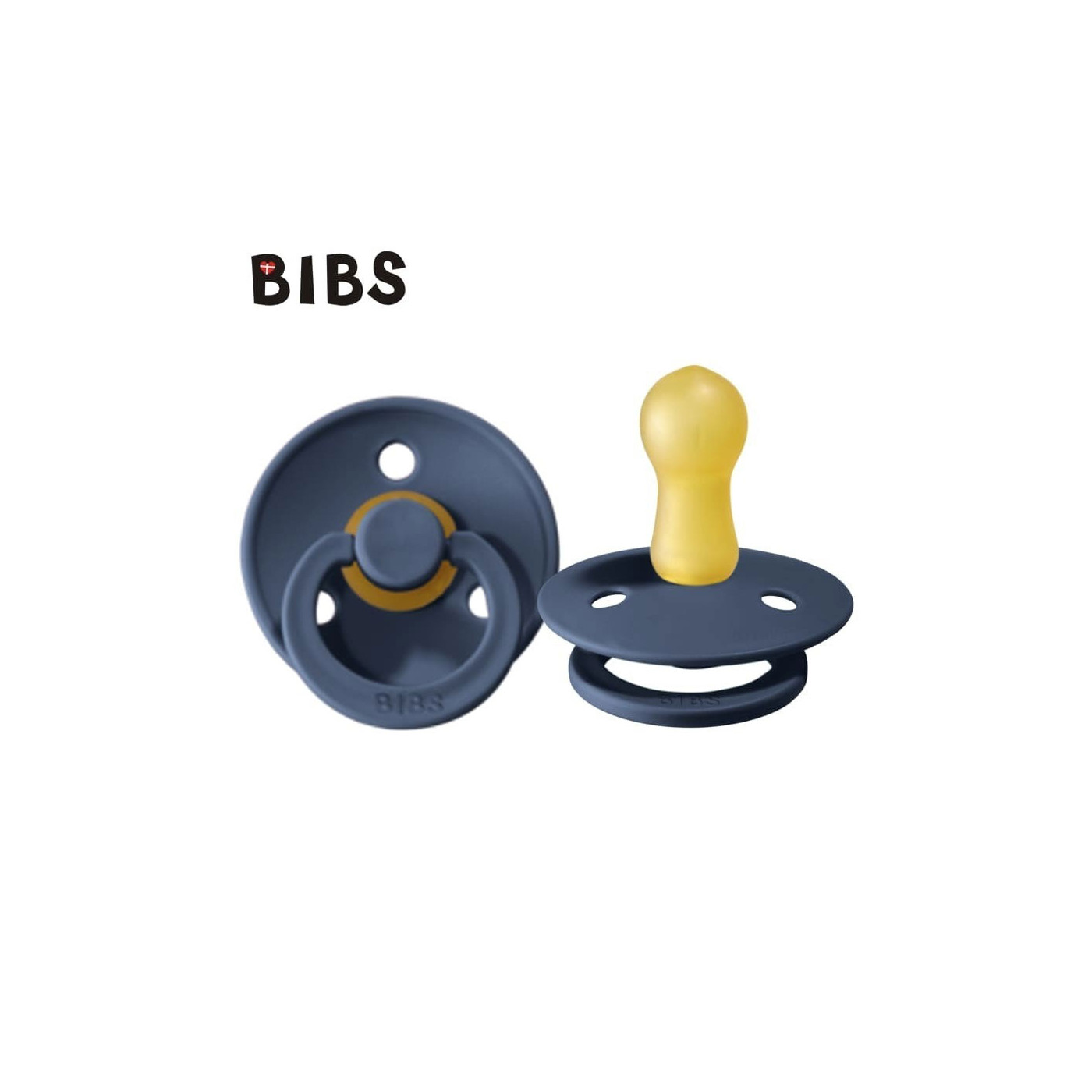 Smoczek uspokający dla dziecka BIBS STEEL BLUE M kauczuk Hevea 1szt.