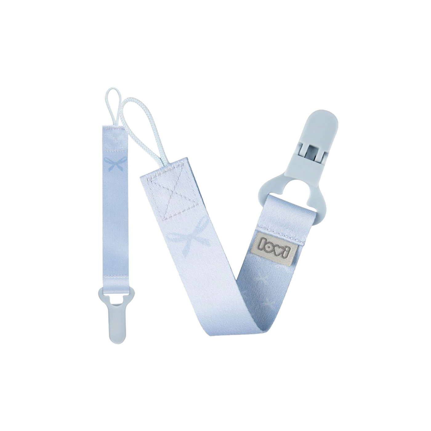 LOVI tasiemka, zawieszka do smoczka uspokajającego - Baby Shower Boy niebieska