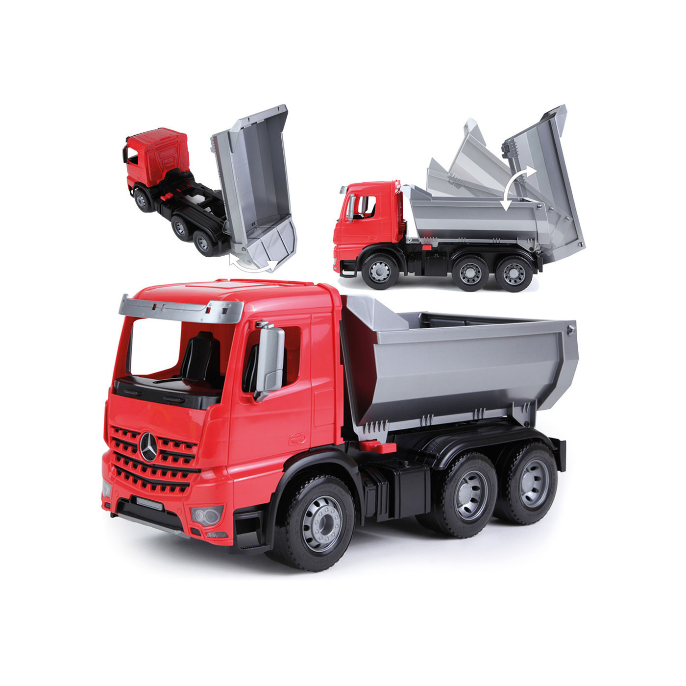 Wywrotka z kiprem LENA WORXX, Mercedes Actros trójosiowa NOWOŚĆ 2022!