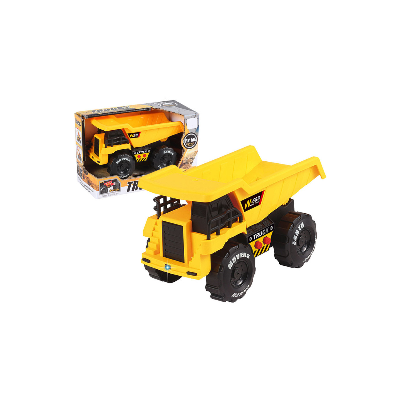 Ciężarówka, Wywrotka do zabawy dla dziecka z dźwiękiem i światłem