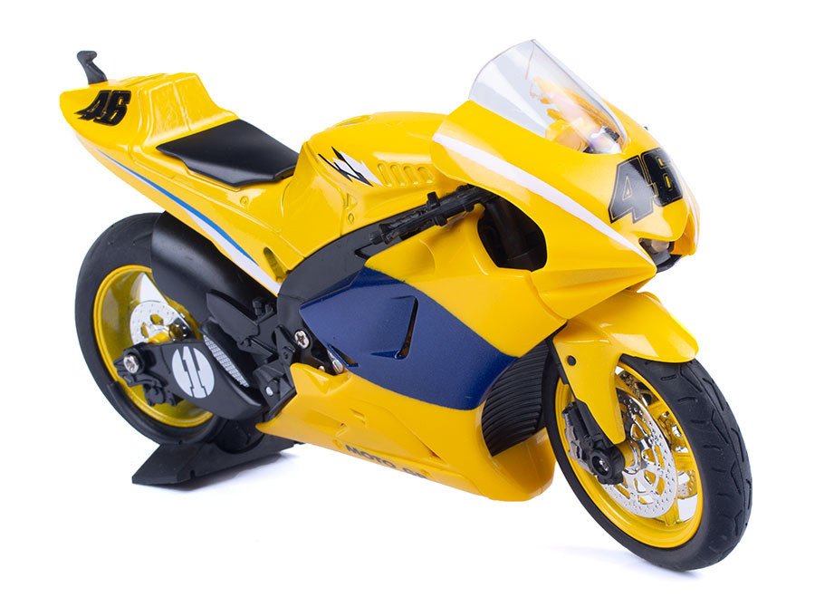 Duży metalowy motocykl zabawka