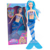 Lalka Syrenka z tęczowym ogonem - świecąca syrena z dźwiękiem - Dwa Kolory