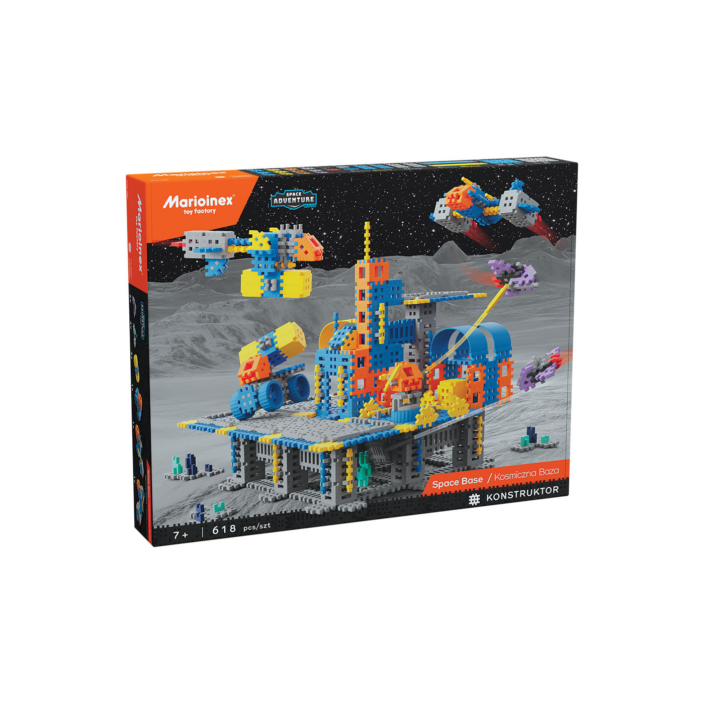 Mini Wafle Konstruktor Baza kosmiczna 618 el. Klocki konstrukcyjne | Marioinex MX