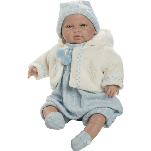 Lalka hiszpańska bobas SAORO 52 cm chłopiec