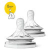 Smoczek silikonowy do butelki Philips AVENT, antykolkowy - seria Natural 2 MINI 0m+ / 2szt.
