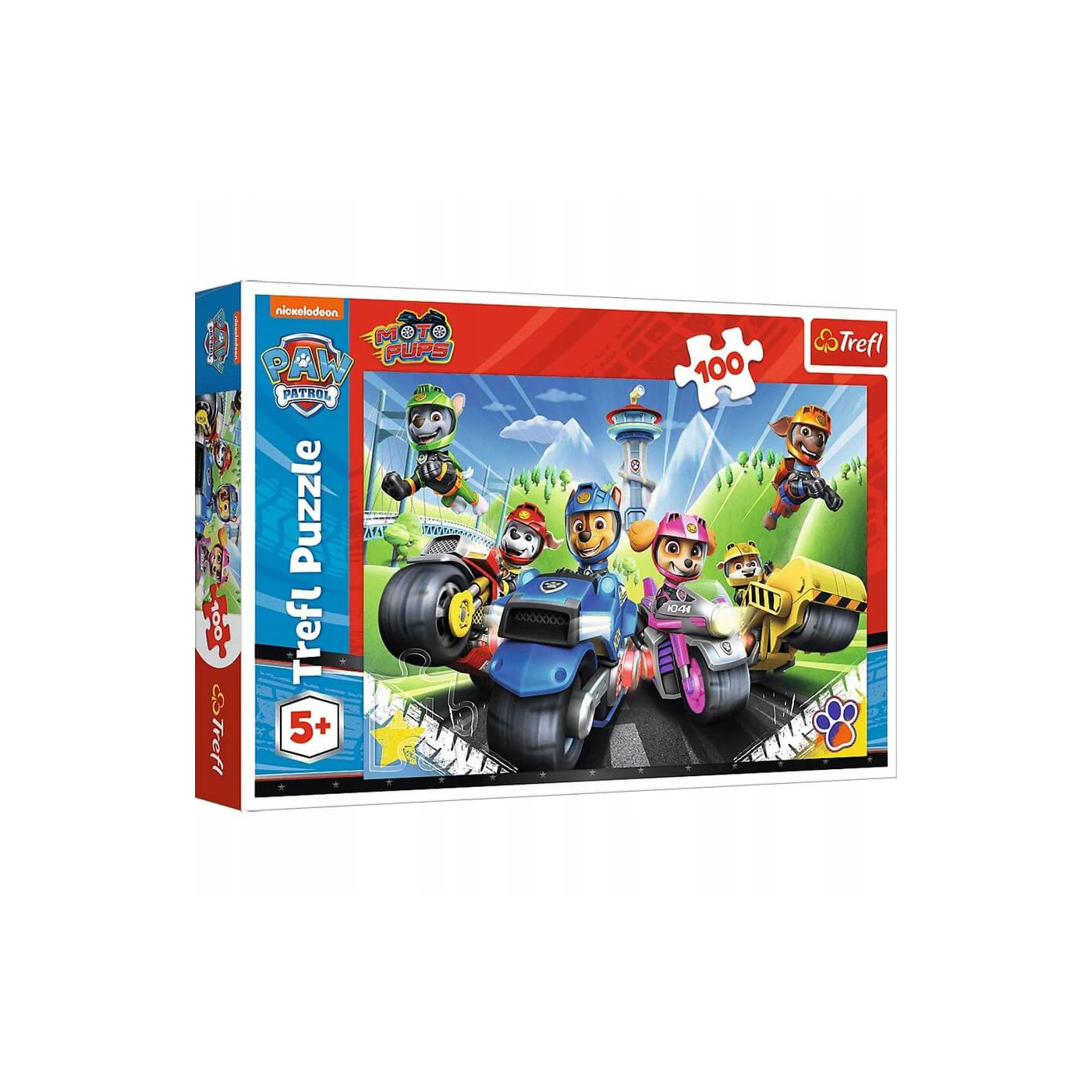 Trefl Puzzle dziecięce 100 el. - Psi Patrol na motorach