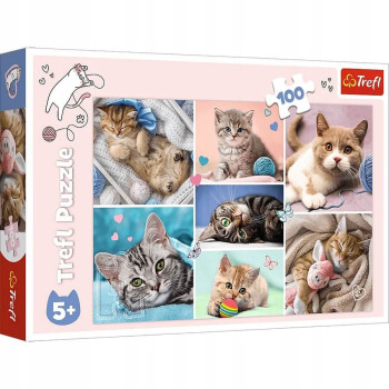 Puzzle dla dzieci 5+ z kotami trefl