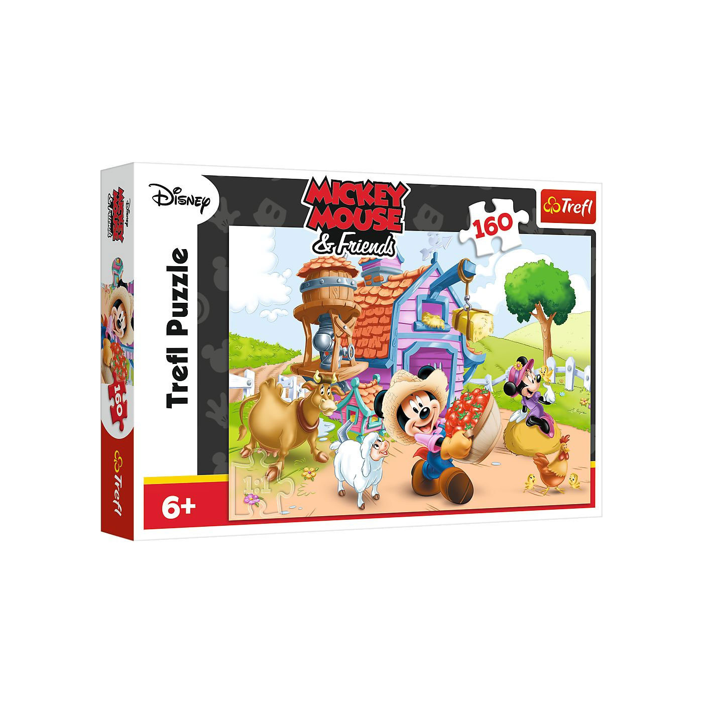 Trefl Puzzle 160 el. | Farmer Miki - puzzle dla dzieci z motywem bajki Myszka Miki