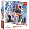 Puzzle 3w1 Frozen Kraina lodu puzzle marki Trefl Zabawka edukacyjna dla dzieci od 3 lat