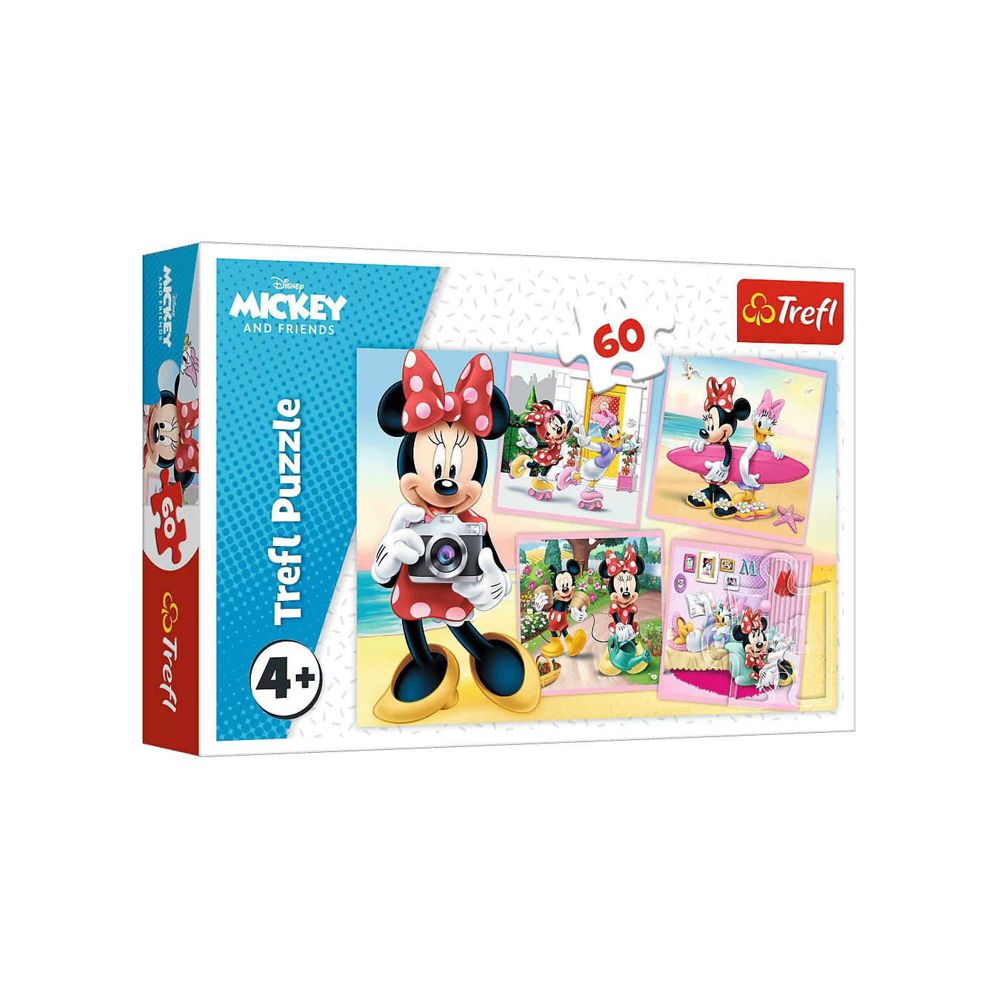 Trefl Puzzle 60 el.| Minnie Mouse - Urocza Minnie, puzzle z motywem bajki Myszka Minnie