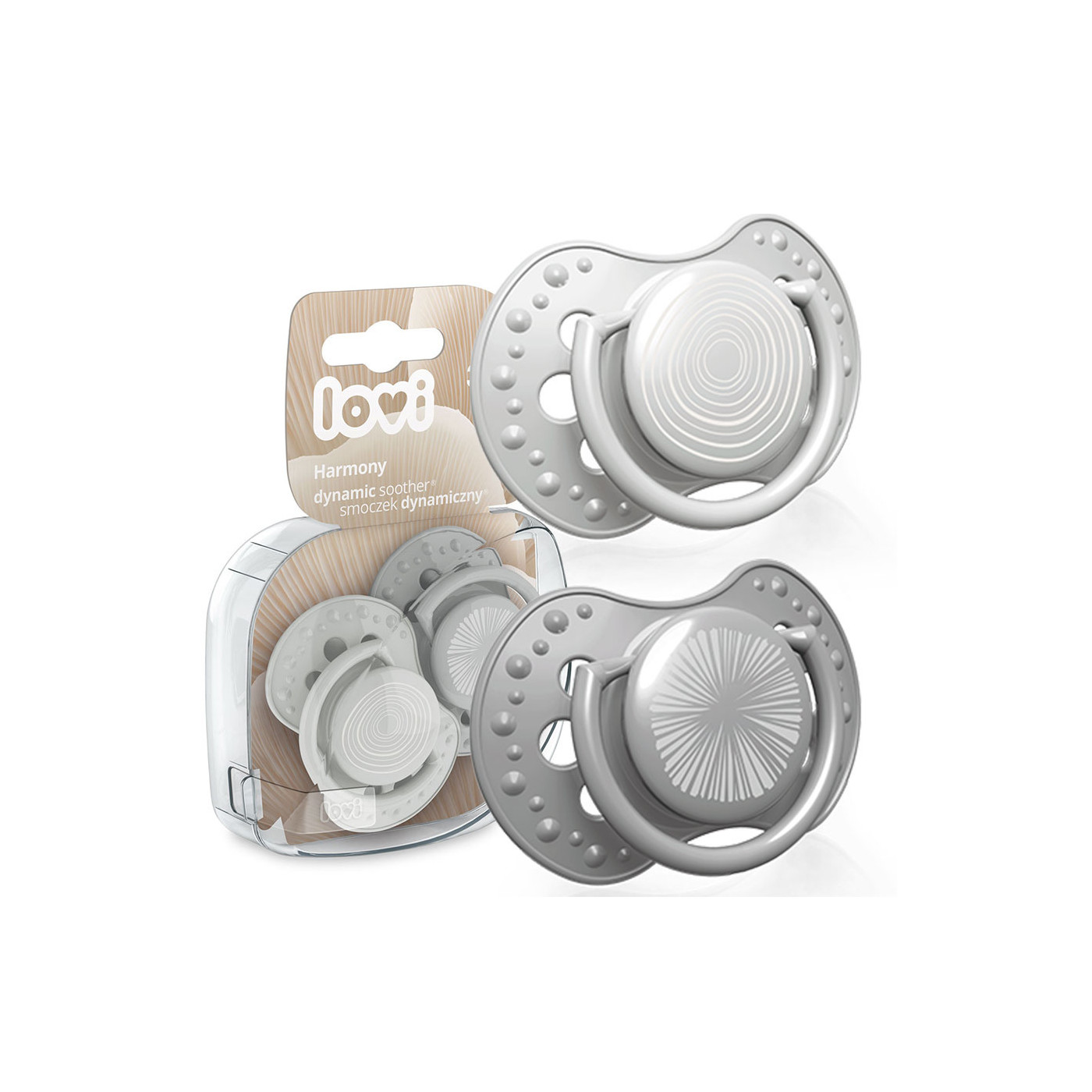 Smoczek uspokajający dla dziecka LOVI 3-6 m Harmony BOY 2 szt.