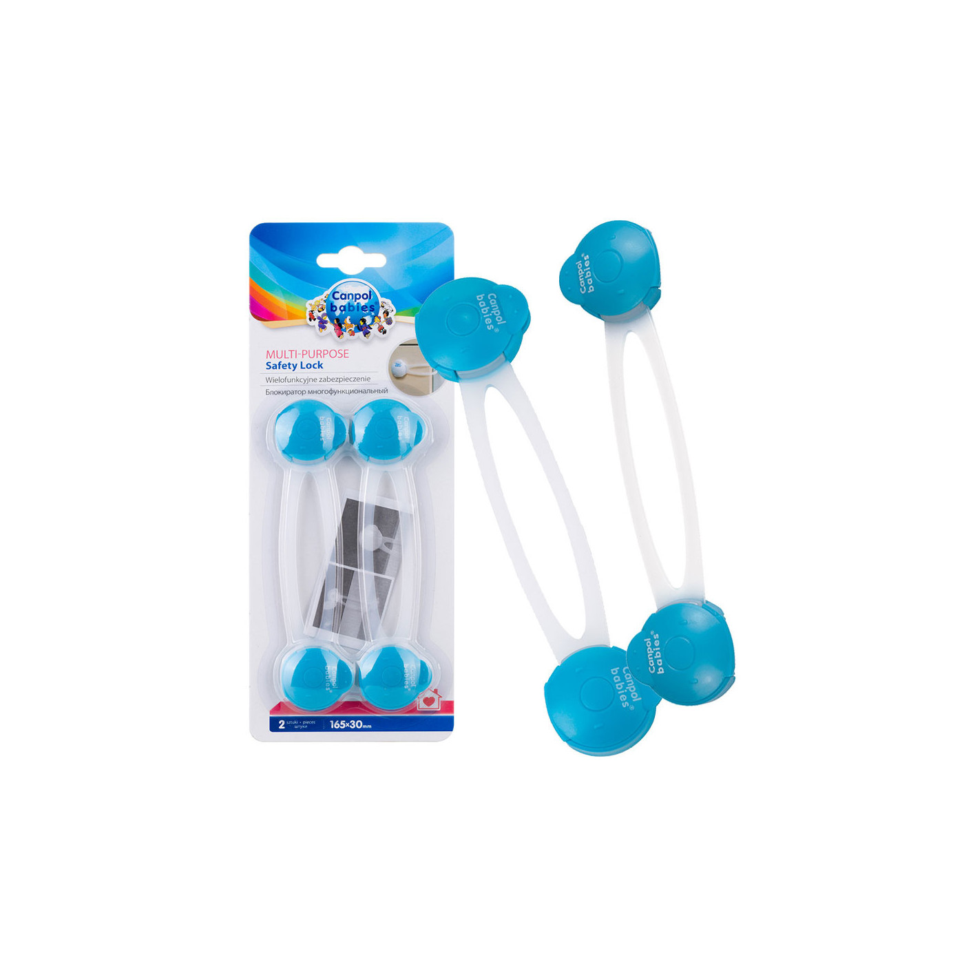 Canpol babies Zabezpieczenie wielofunkcyjne mebli, Blokada szulad - 2 szt. Długie