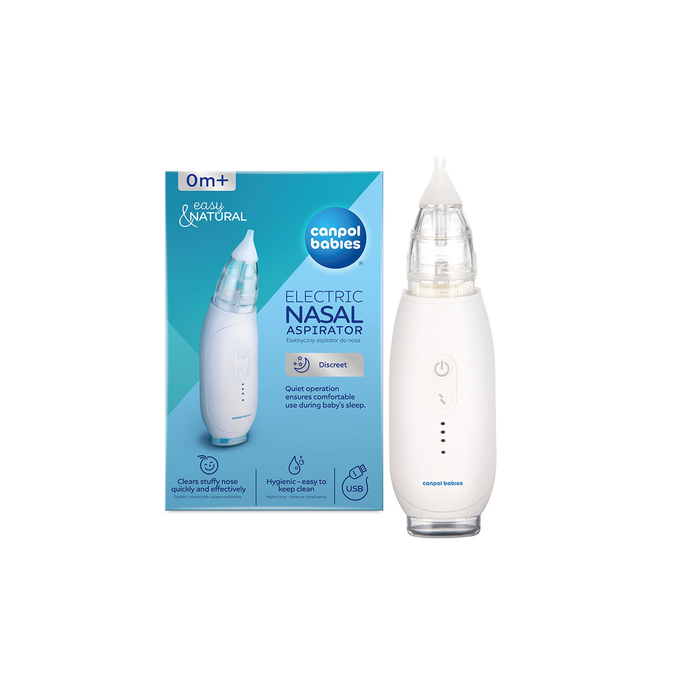 Elektroniczny aspirator do nosa Easy Natural Canpol Babies