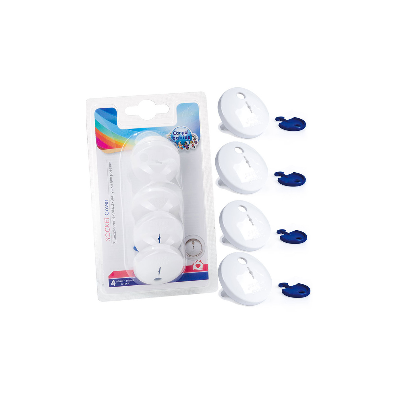 Canpol babies Zabezpieczenia gniazdek, kontaktów przed dziećmi - 4 szt. 13/100