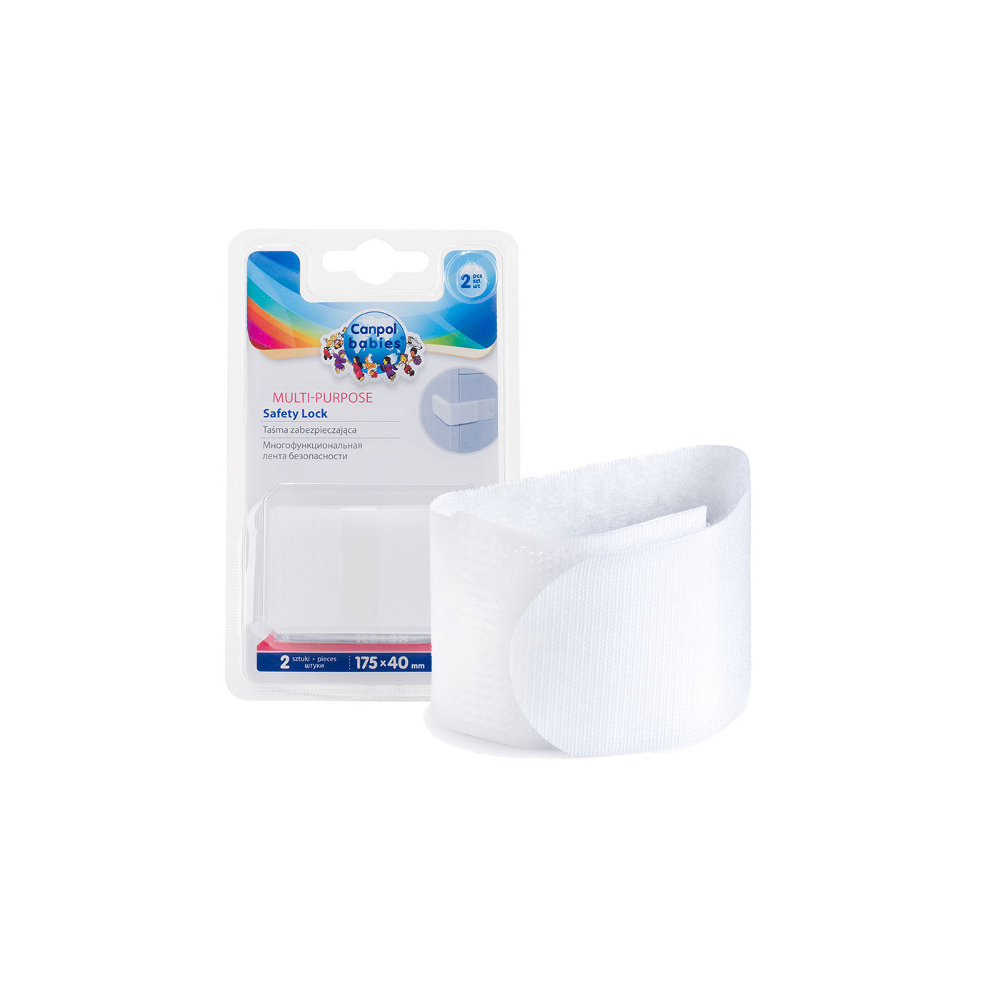Canpol babies Uniwersalna taśma zabezpieczająca z rzepem - 2szt.