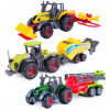 POJAZDY ROLNICZE TRAKTOR + PRZYCZEPA METALOWE 3szt