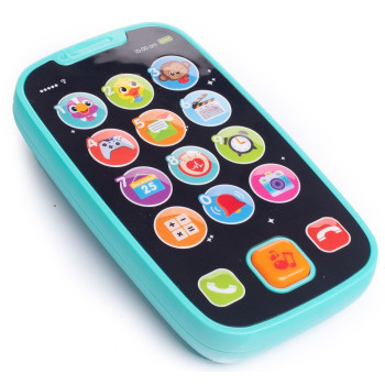 Interaktywny telefon zabawka dla dziecka 12M+ Smartfon, komórka| niebieski