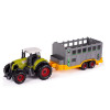 zabawka traktorki z przyczepami
