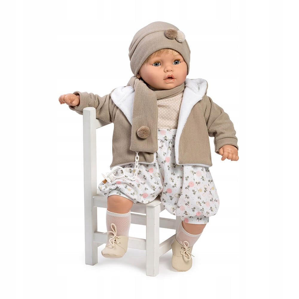 Duża lalka hiszpańska chłopiec w modnym ubranku