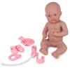 Zabawka lalka bobas gumowy z akcesoriami 18m+