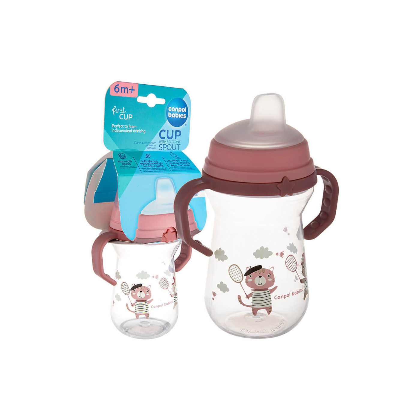 Kubek FirstCup z silikonowym ustnikiem niekapek