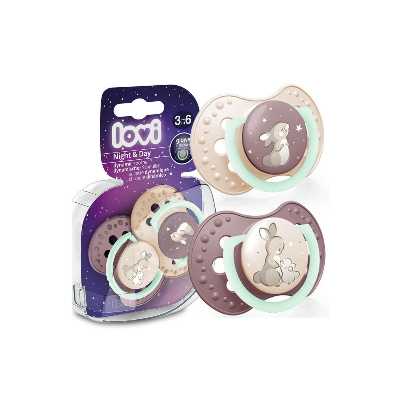 LOVI SMOCZEK DYNAMICZNY ORTODONTYCZNY 2 SZT 3-6 M