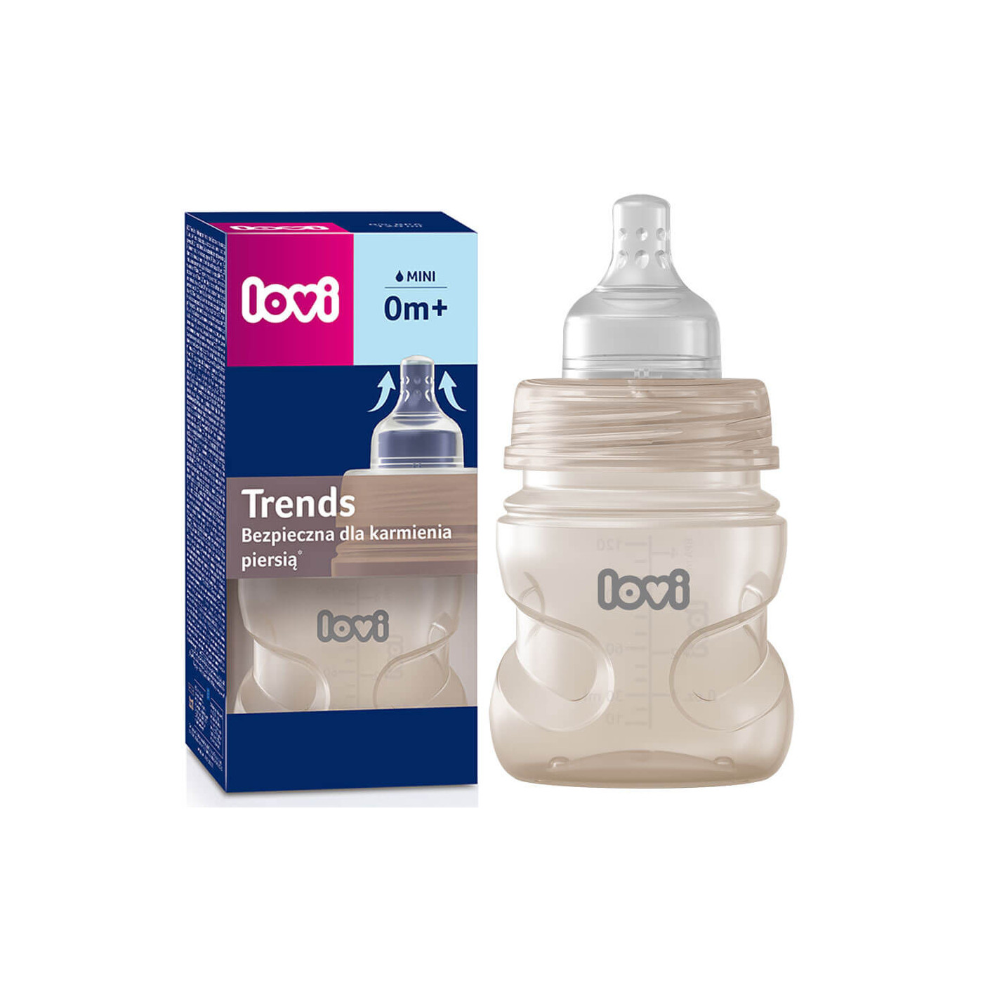 Butelka LOVI Trends 120 ml BEIGE