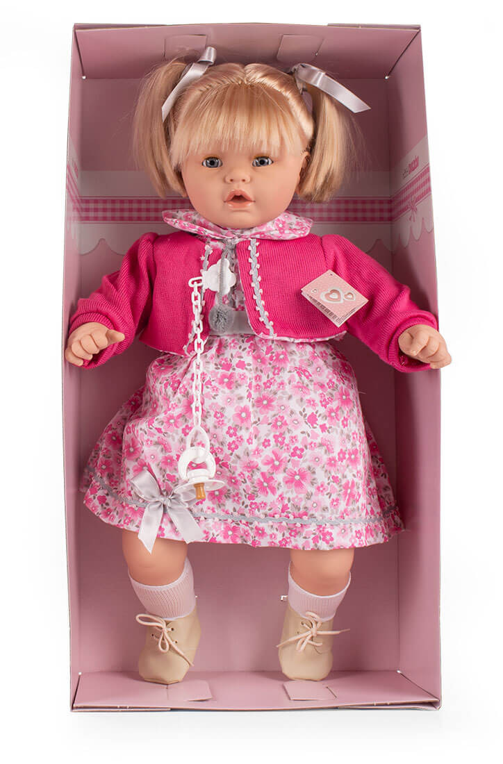 Duża lalka hiszpańska z włosami Dulzon 64cm 