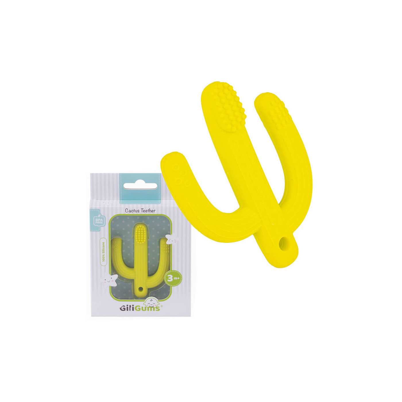 Miękki gryzak silikonowy z wypustkami dla dziecka giligums