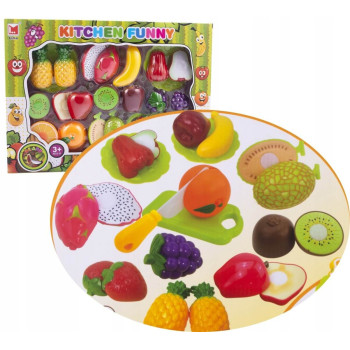 Zestaw warzyw, owoców do krojenia dla dzieci zabawka do kuchni