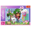 Puzzle 100 el. Gabi koci domek Trefl puzzle dla dzieci z bajowym motywem