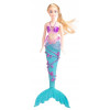Lalka syrena z delfinem świecący ogon