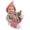 Lalka niemowlak bobas gumowy z akcesoriami 42 cm hiszpańska