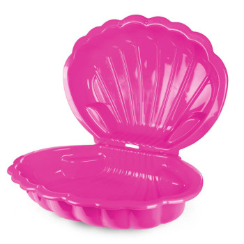 Piaskownica dziecięca muszla XXL 2 szt. plastikowa duża różowa
