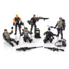 Zestaw figurek Policjanci SWAT, policja, komandosi + akcesoria ruchome