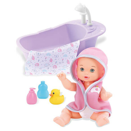 Lalka w wanience bobas w kąpieli