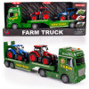 Laweta Tir z ciągnikami rolniczymi, światła i dźwięki zestaw interaktywny