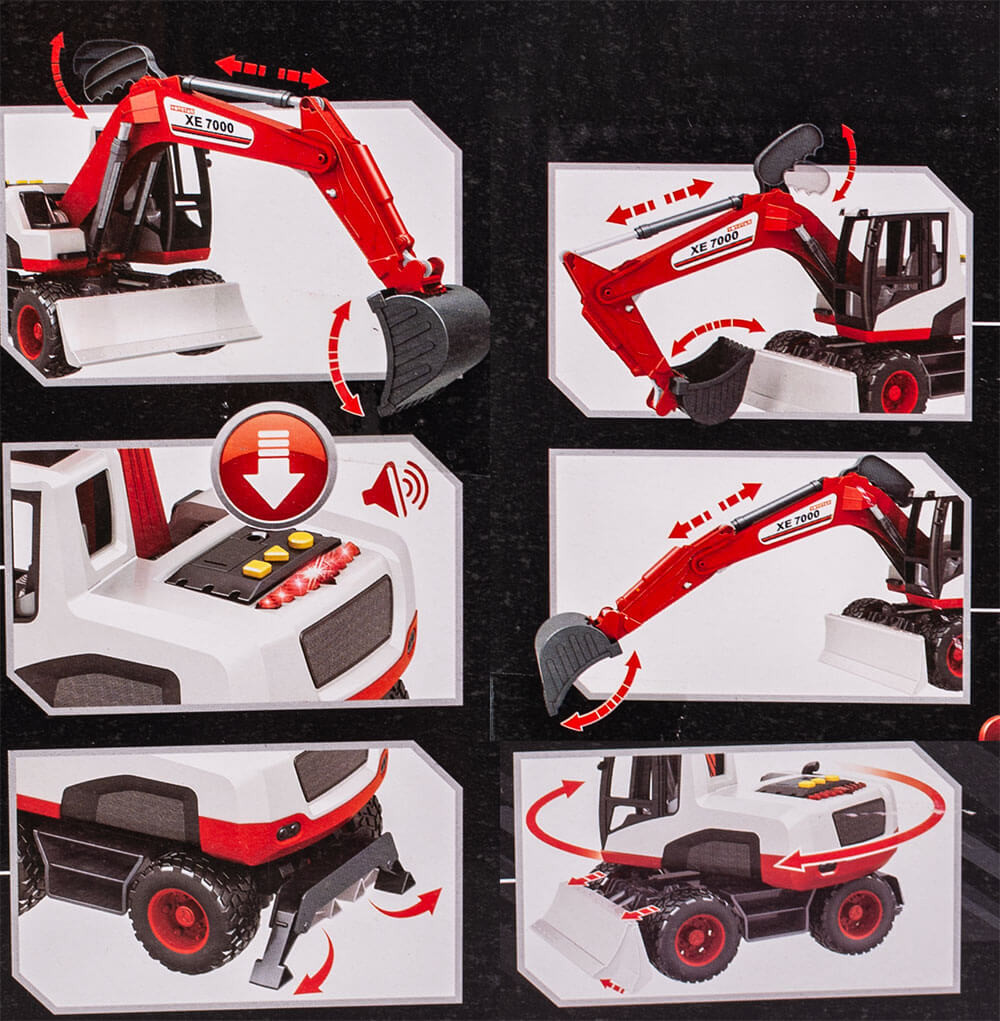 Koparka funkcyjna dla dziecka zabawka interaktywna