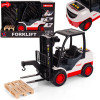 Wózek widłowy, widlak, podnośnik zabawka z akcesoriami, światło i dźwięk