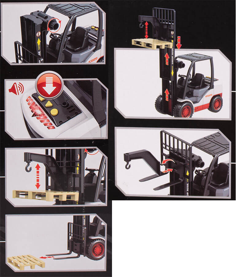 Funkcje zabawki wózek widłowy