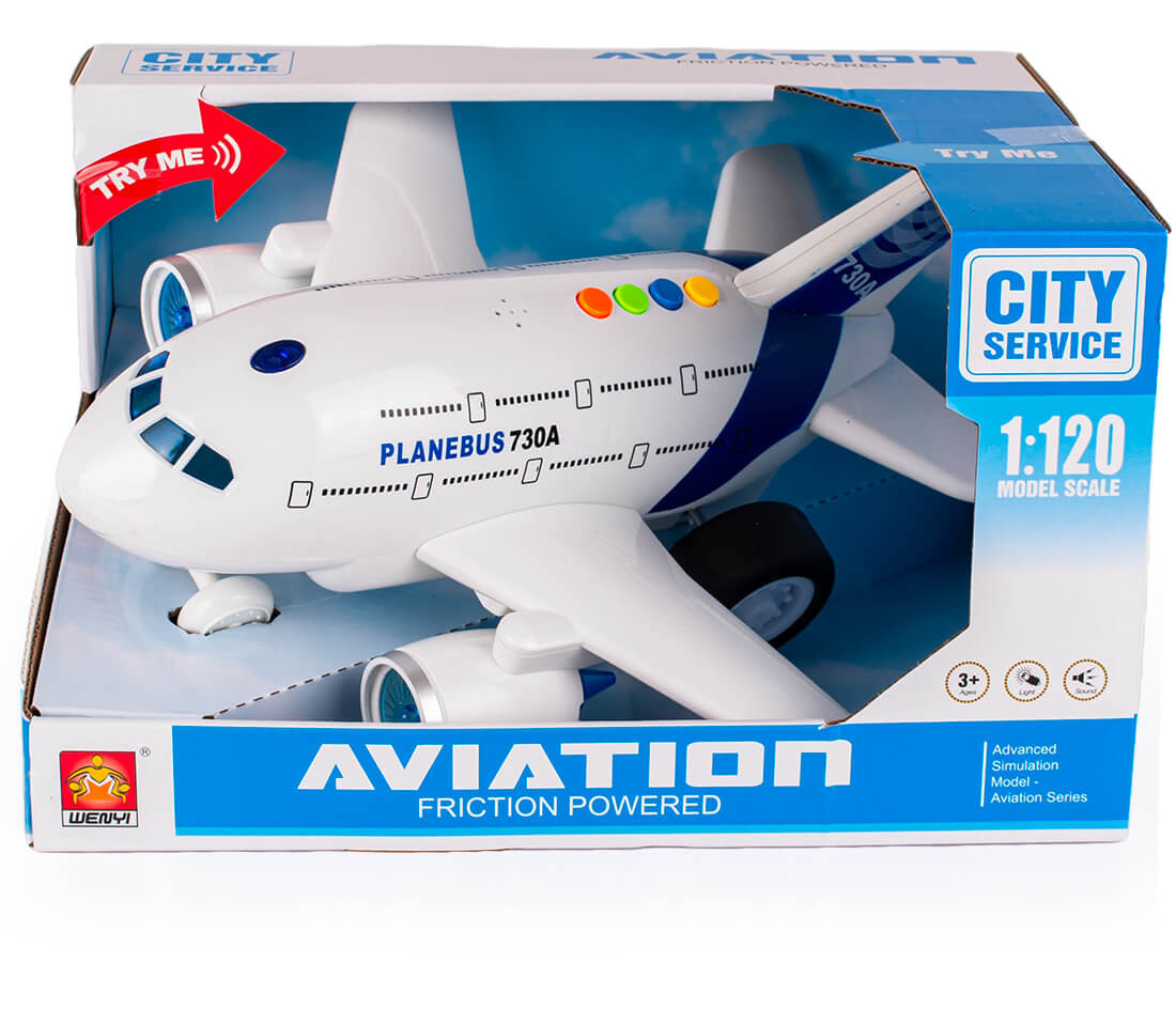 Kolorowe opakowanie samolotu zabawki dla dziecka